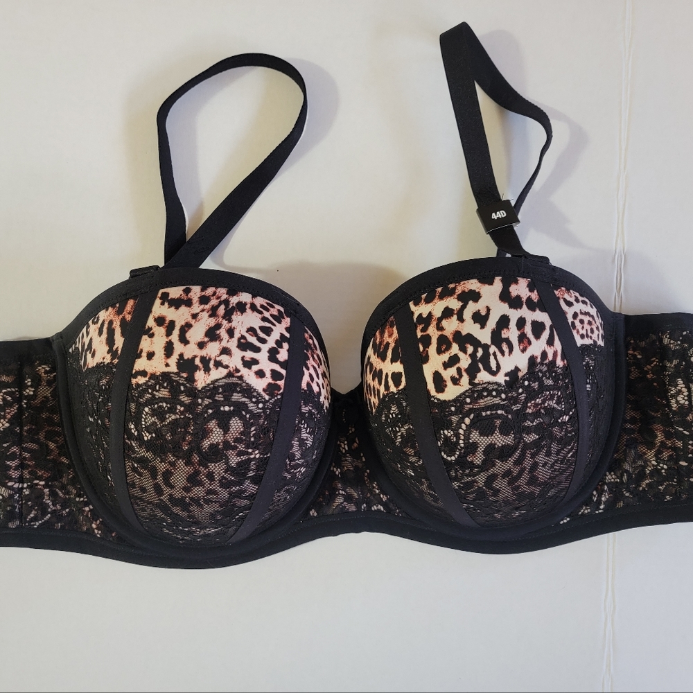 Torrid Push Up Multi Way Bra Leopard Print and Lace